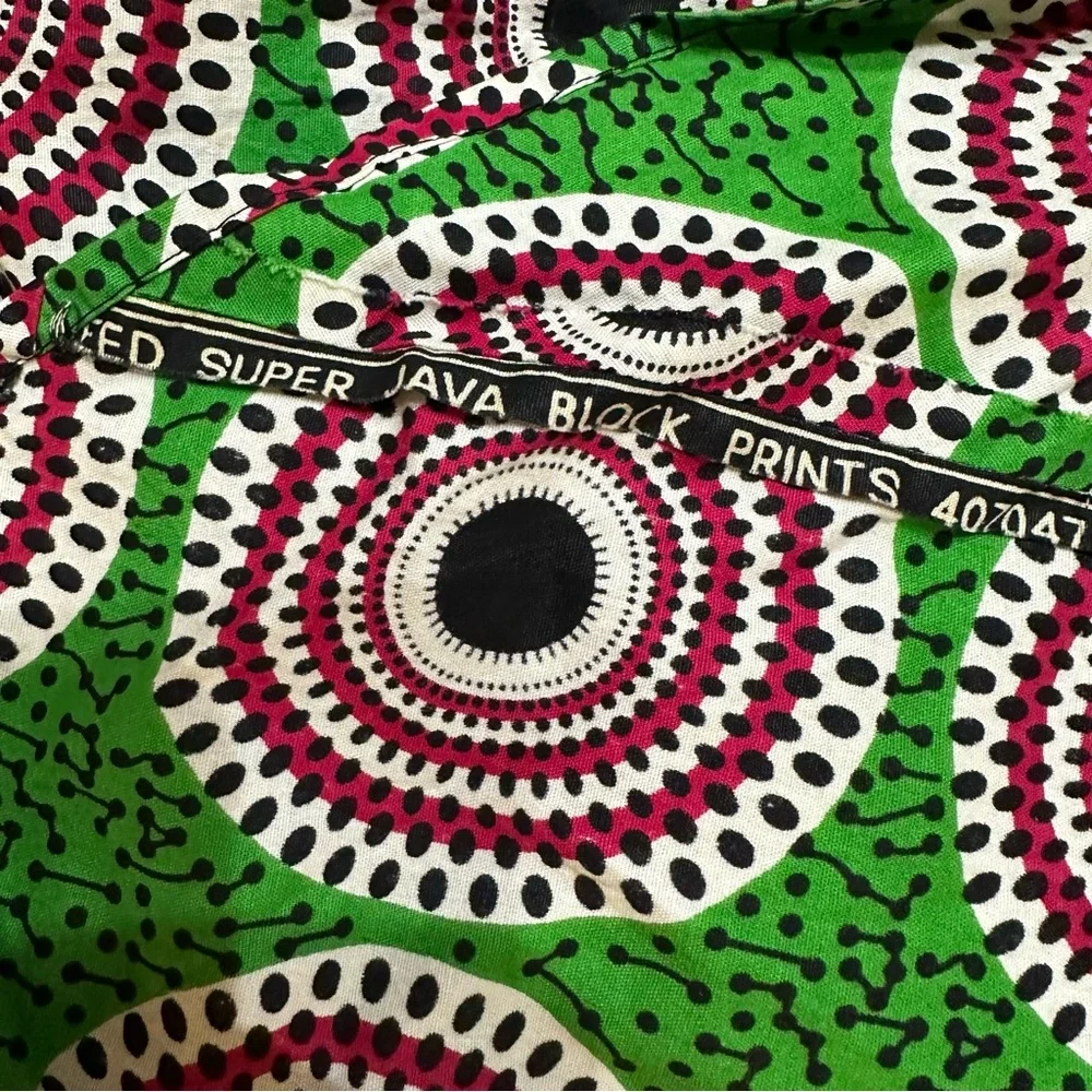 African Bullseye Ankara Tribal Waist Tie Apron